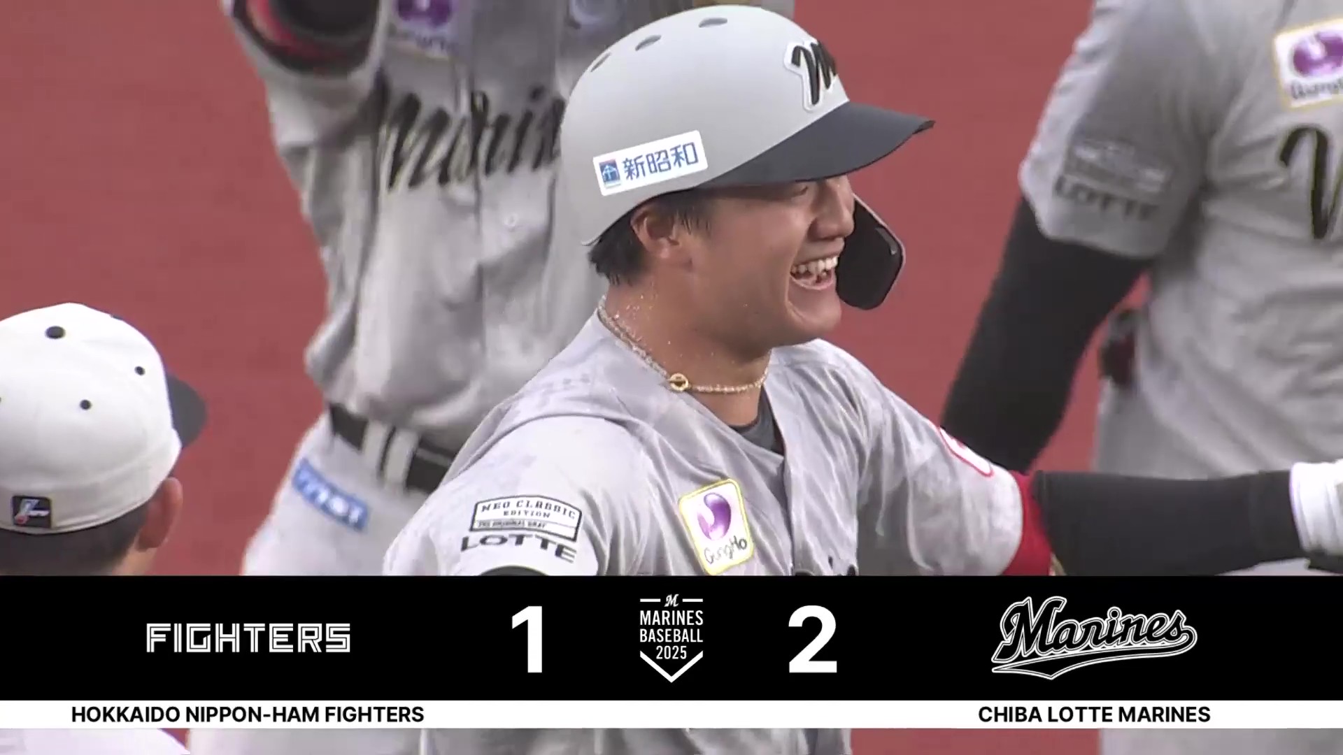 【12回裏】マリーンズ・西川史礁 笑顔と涙のプロ初サヨナラ打!! ルーキーが決め劇的勝利!! 2025年5月18日 千葉ロッテマリーンズ 対 北海道日本ハムファイターズ