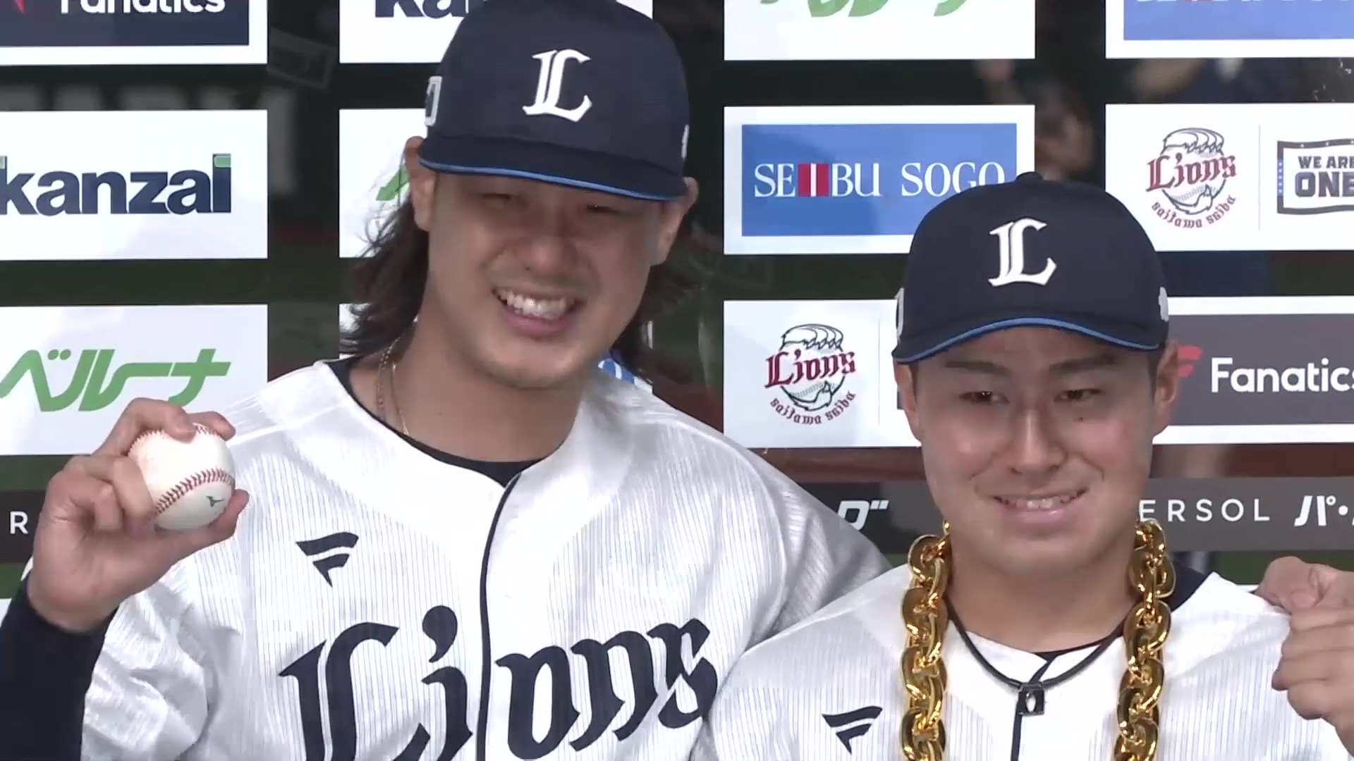 ライオンズ・渡部聖弥選手・高橋光成投手ヒーローインタビュー 4月29日 埼玉西武ライオンズ 対 東北楽天ゴールデンイーグルス