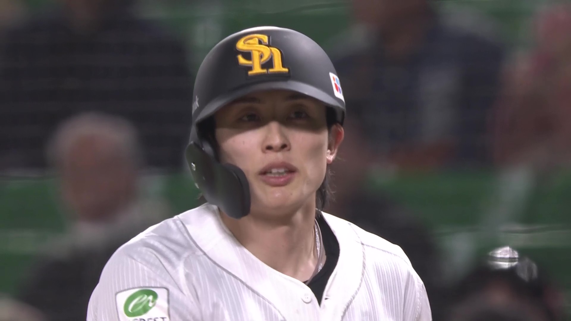 【7回裏】鷹のリードオフマン!! ホークス・周東佑京 内野安打で出塁し15試合連続安打!! 2025年4月16日 福岡ソフトバンクホークス 対 東北楽天ゴールデンイーグルス