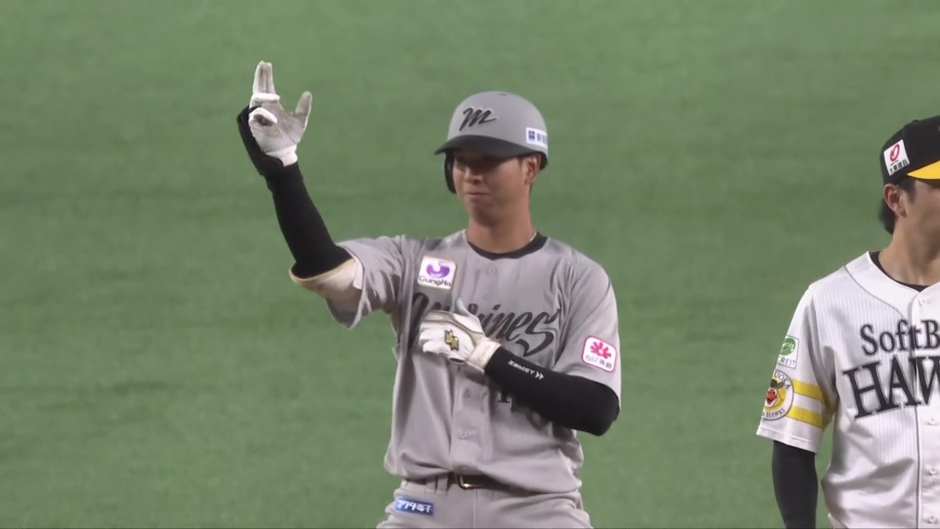 【2回表】昇格後即結果を残す!! マリーンズ・上田希由翔 一塁線を破る2点タイムリー2ベースで先制!! 2025年7月15日 福岡ソフトバンクホークス 対 千葉ロッテマリーンズ