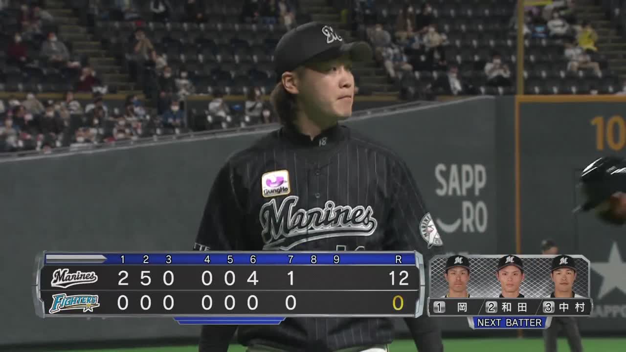 動画 2回表 マリーンズ 安田の完璧な当たりはライトスタンドへ 21 4 2 F M プロ野球 スポーツナビ パーソル パ リーグtv