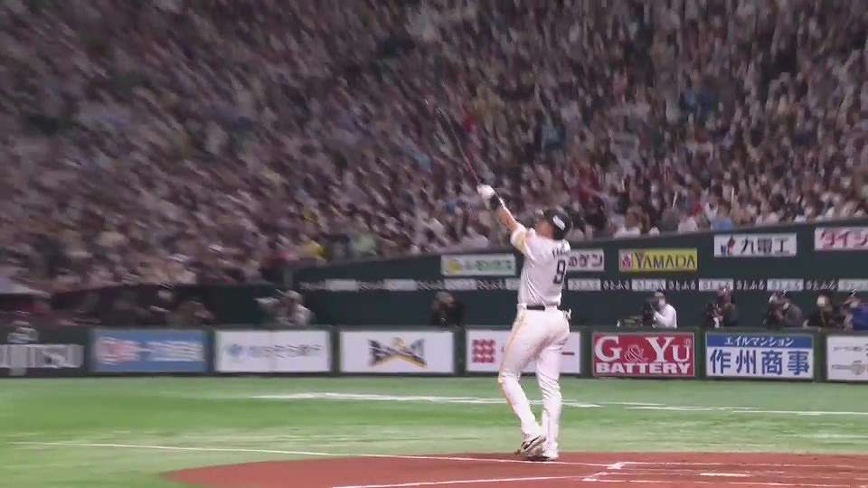 [Video][Bottom of 6th]Main gun blow !! Hawks / Yuki Yanagita No. 3