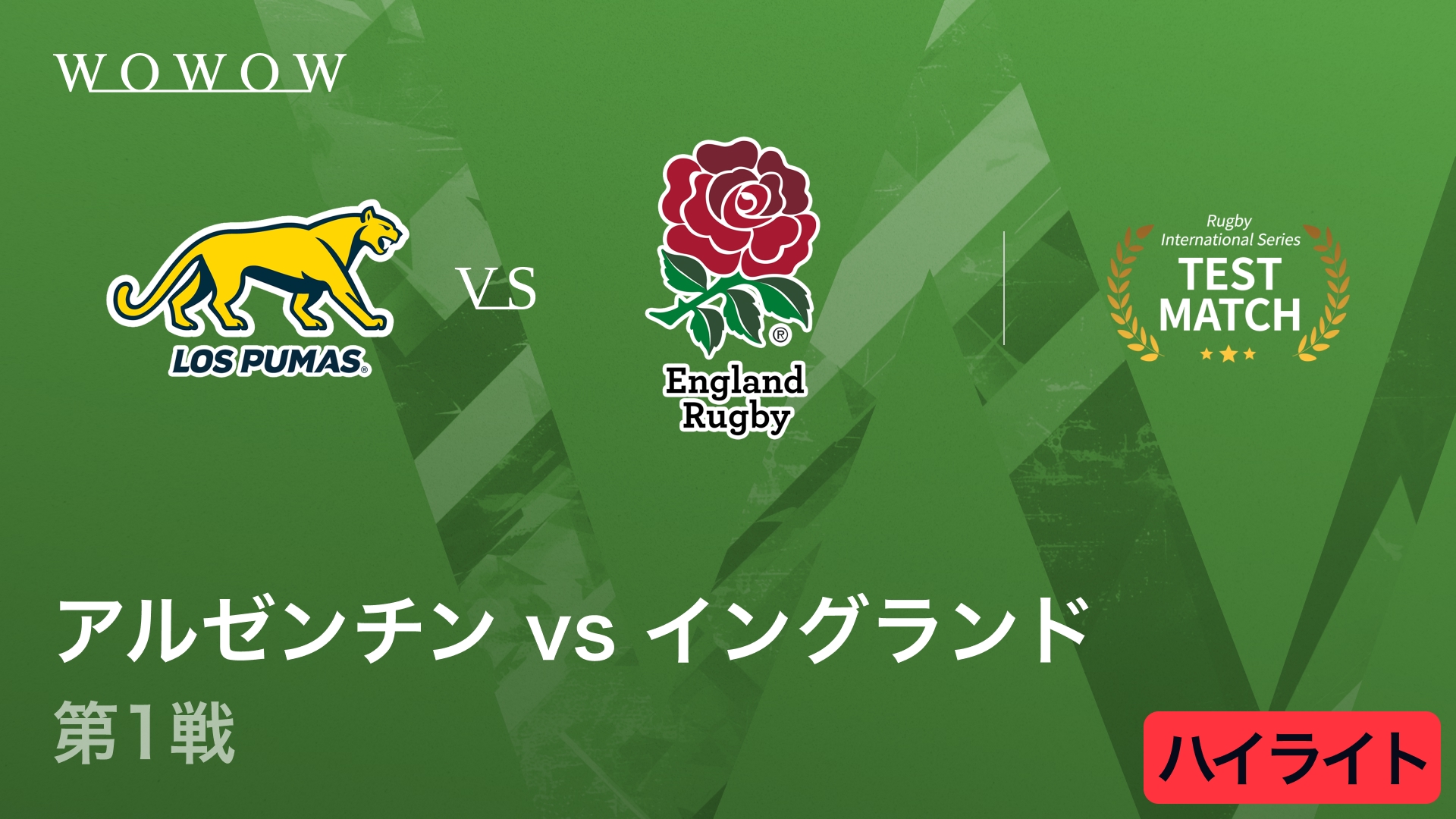 アルゼンチン vs イングランド 第1戦ハイライト│ラグビー テストマッチ 2025 インターナショナル シリーズ