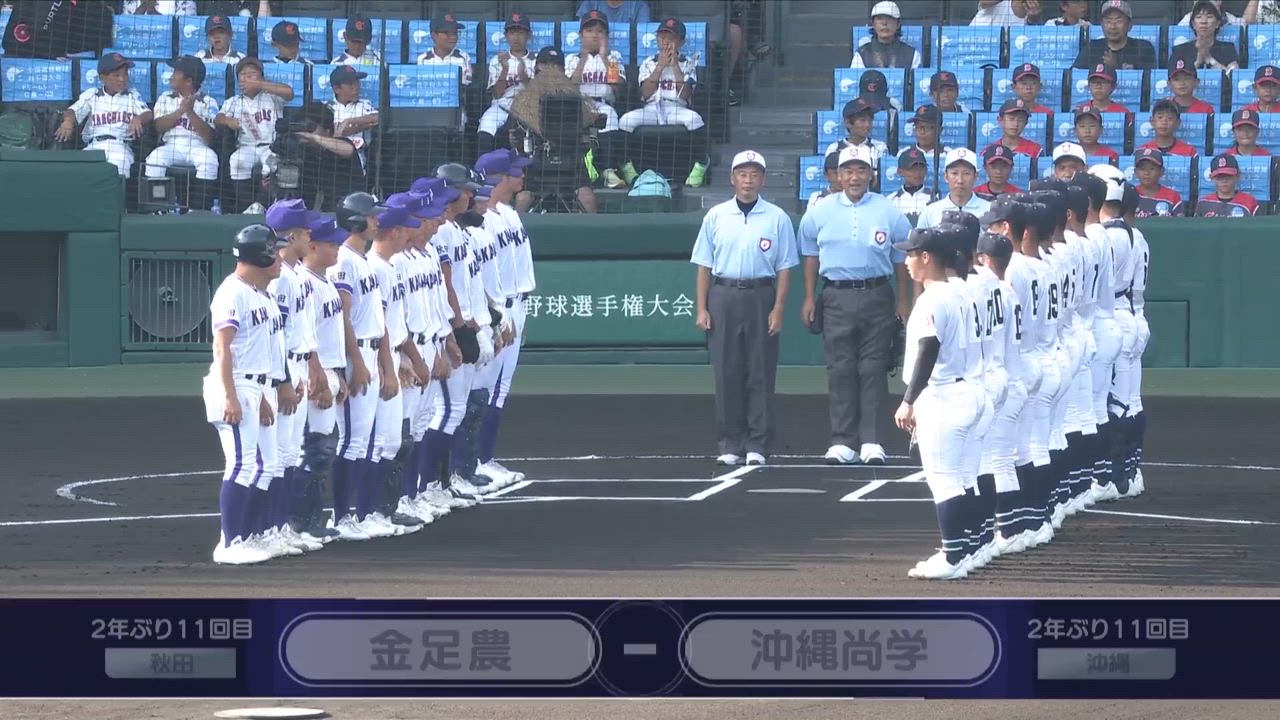 甲子園大会 1回戦 金足農vs沖縄尚学 ダイジェスト