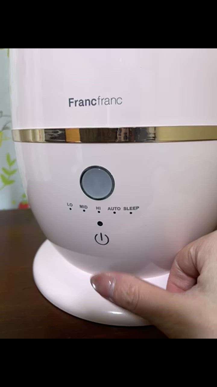 Francfranc シレーヌ 超音波式2WAY加湿器 ピンク : ZOZOTOWN