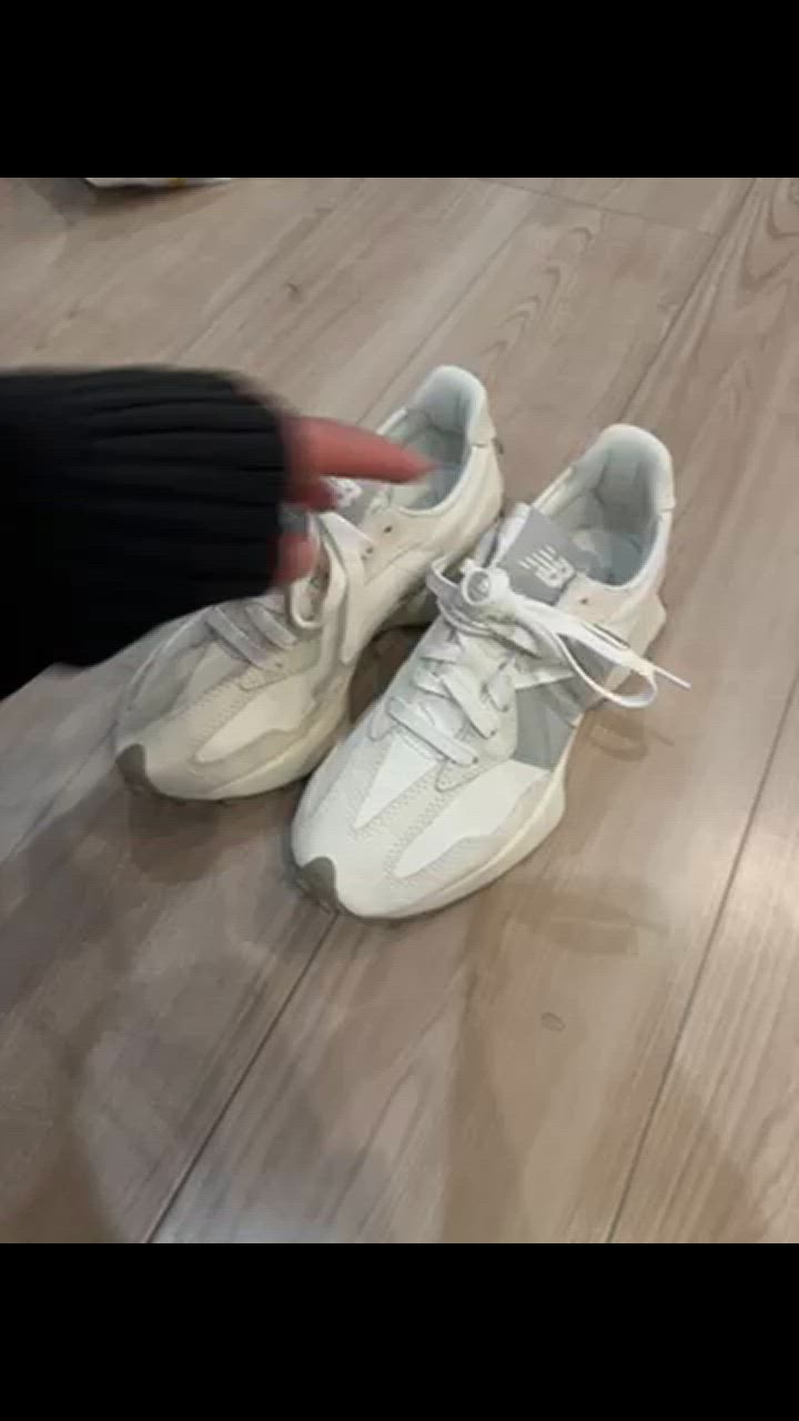ニューバランス ホワイト/グレー スニーカー WS327 KE B ニューバランス New Balance NB WS327 KE （WHITE/GRAY
