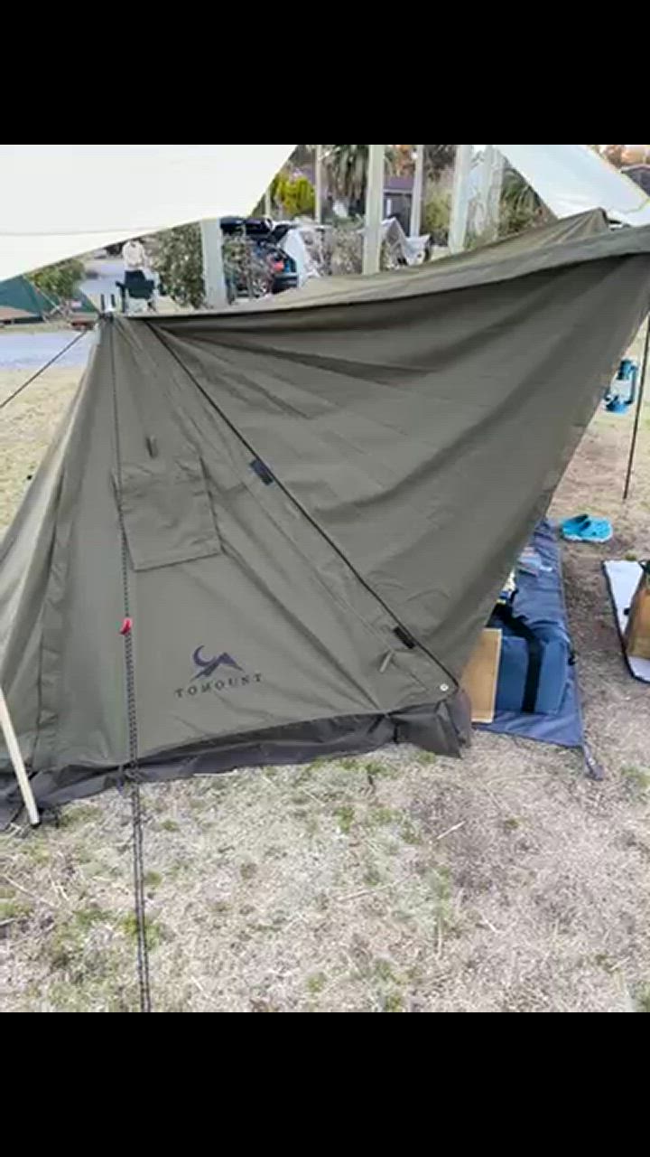 TOMOUNT パップテント TC軍幕 ソロテント 2人用 ポリコットン
