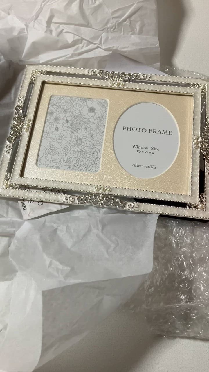 新品 Afternoon Tea フォトフレーム シルバー 写真立て シルキーパールダブルフォトフレーム | アフタヌーンティー公式