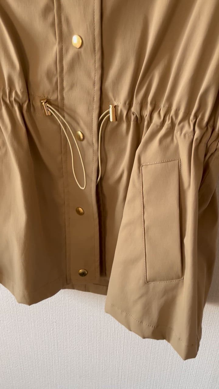 Spick＆Span コート アウター 「追加」撥水ツイルフーデッド