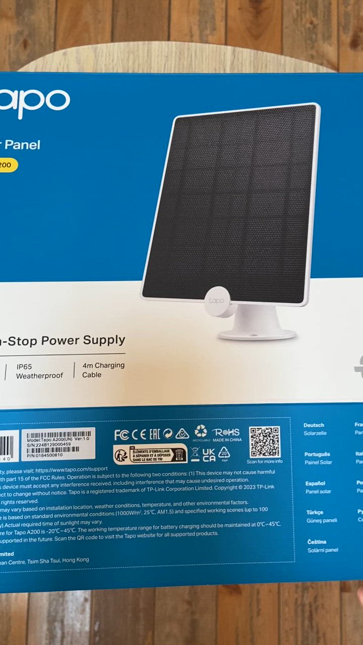 屋外防犯カメラ Tapo C420・ソーラーパネル Tapo A200　2セット TP-Link 【人気商品Tapo C420カメラ連携対応 防犯カメラ