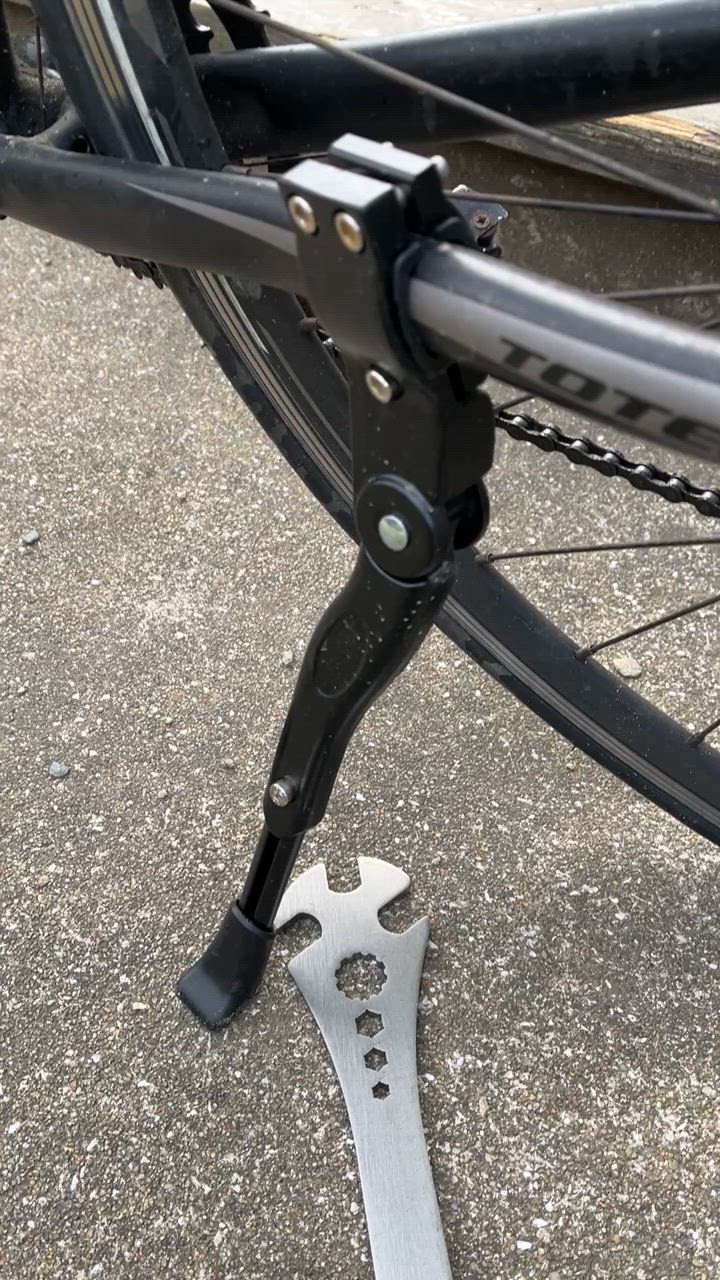 自転車 スタンド 伸縮自在 サイドスタンド キックスタンド 軽量
