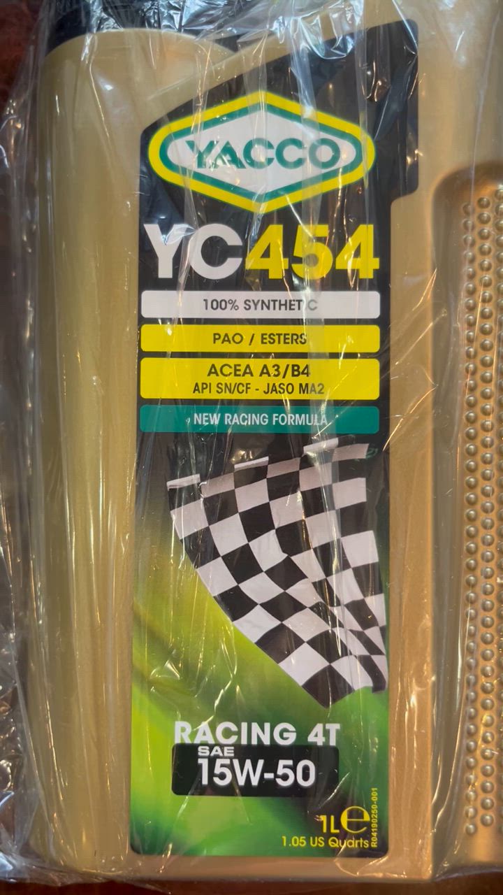 YACCO YC454 15W-50 エンジンオイル 3本セット YACCO YC-454 15W-50 ヤッコー・YC454 ヤッコの100％化学合成