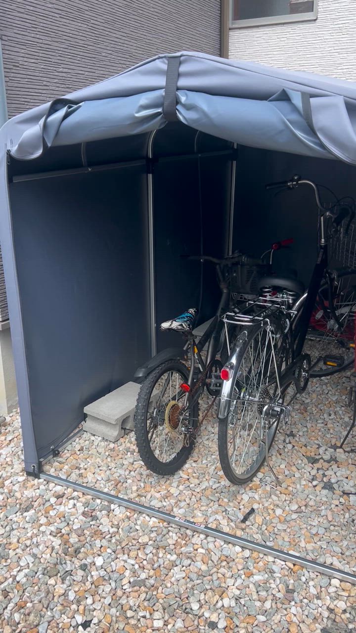 自転車置き場 サイクルハウス 3台 自宅 屋根 サイクルポート DIY 自転車置き場 サイクルハウス 3台 自宅 屋根 サイクルポート DIY