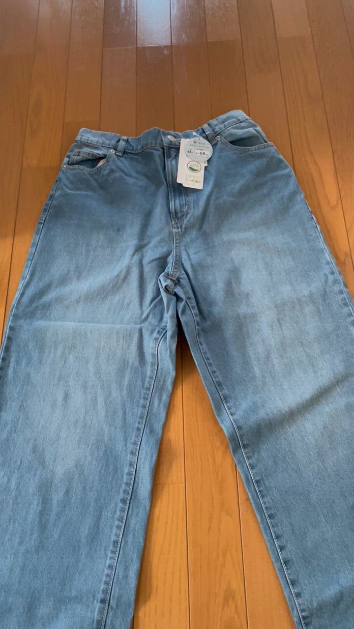 Honeys ボトムス デニム ジーンズ ワイドパンツ ハイウエスト 綿 Honeys ボトムス デニム ジーンズ ワイドパンツ ハイウエスト 綿