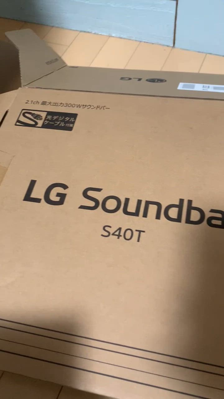 新品未開封！LG Soundbar S40T Amazon.co.jp: LG Sound Bar S40T : 家電＆カメラ