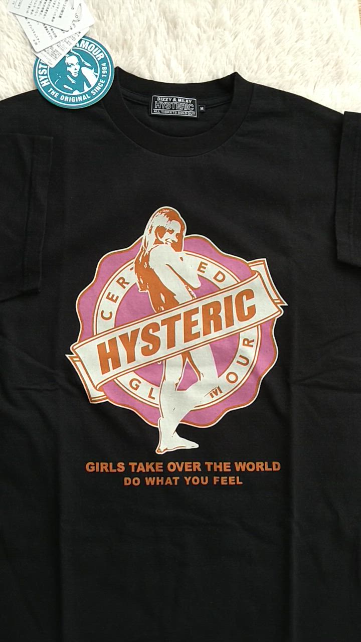 【国内買付】HYSTERIC GLAMOUR GIRLS TAKE OVER Tシャツ ロゴ 国内買付】HYSTERIC GLAMOUR GIRLS TAKE OVER Tシャツ ロゴ