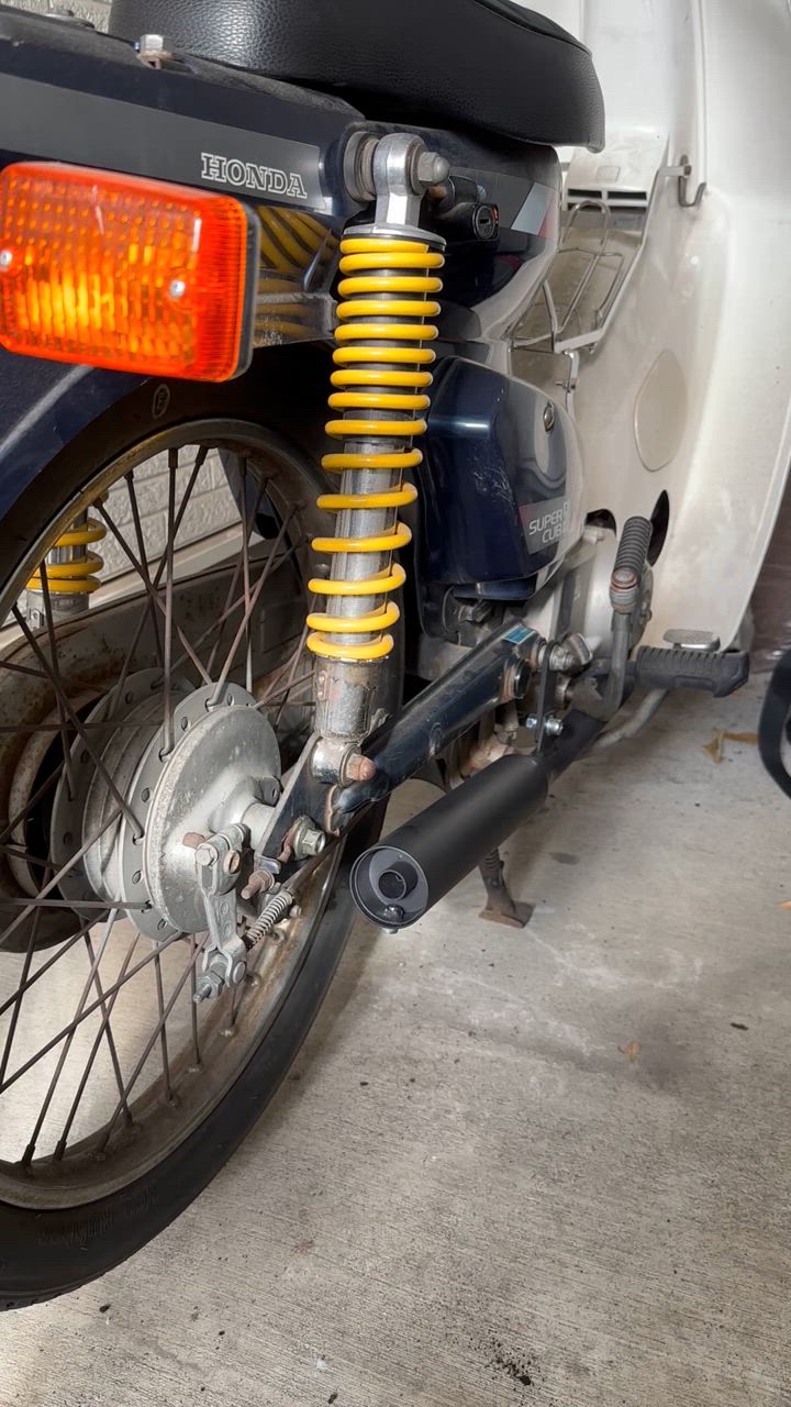 HONDA/スーパーカブ/リトルカブ/(50.70.90) キャブ車/マフラー スーパーカブ.リトルカブ50.70.90キャブ車用 ウェイブ管マフラー