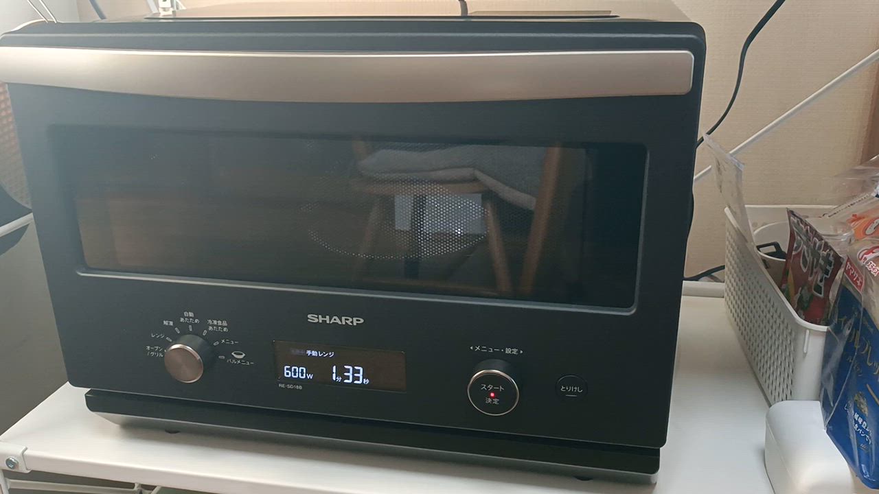 SHARP　オーブンレンジ　RE-WF182-B 2021年製 Amazon | シャープ オーブンレンジ 18L 1段調理 RE-WF182-B