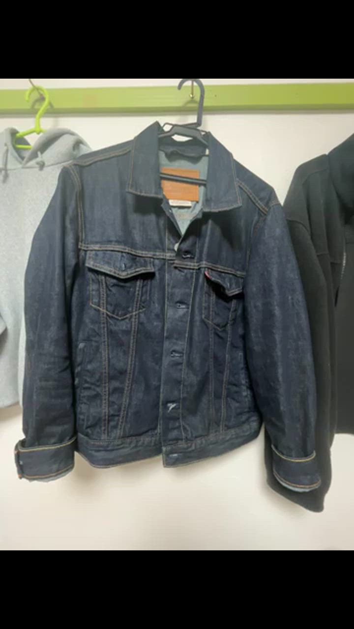 LEVI'S ダークブルー デニムジャケット LEJ Levi's デニムジャケット ダークブルー - メルカリ