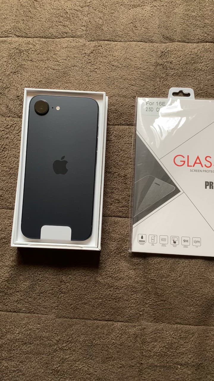 iPhone 16e ブラック 128GB SIMフリー透明ケース付き iPhone 【新品 未使用品】SIMフリー 16e 128GB [ブラック