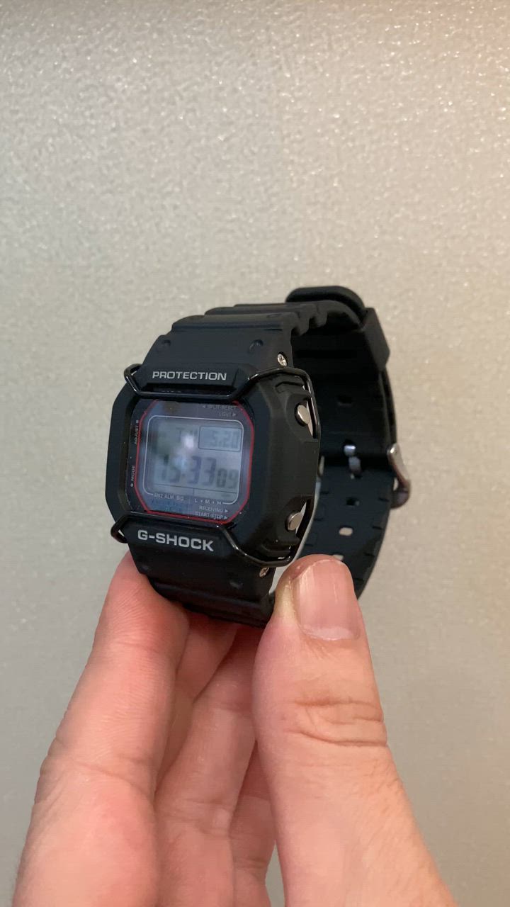 GW-M5610BC　フルメタルカスタム　液晶保護フィルム付き！ カシオ G-SHOCK GW-M5610 カスタム ステンレス 美品 CASIO G