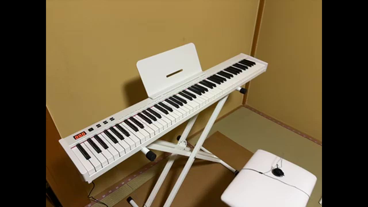 Amazon.co.jp: ZALIX 88鍵デジタルピアノ、多機能ドレッサー