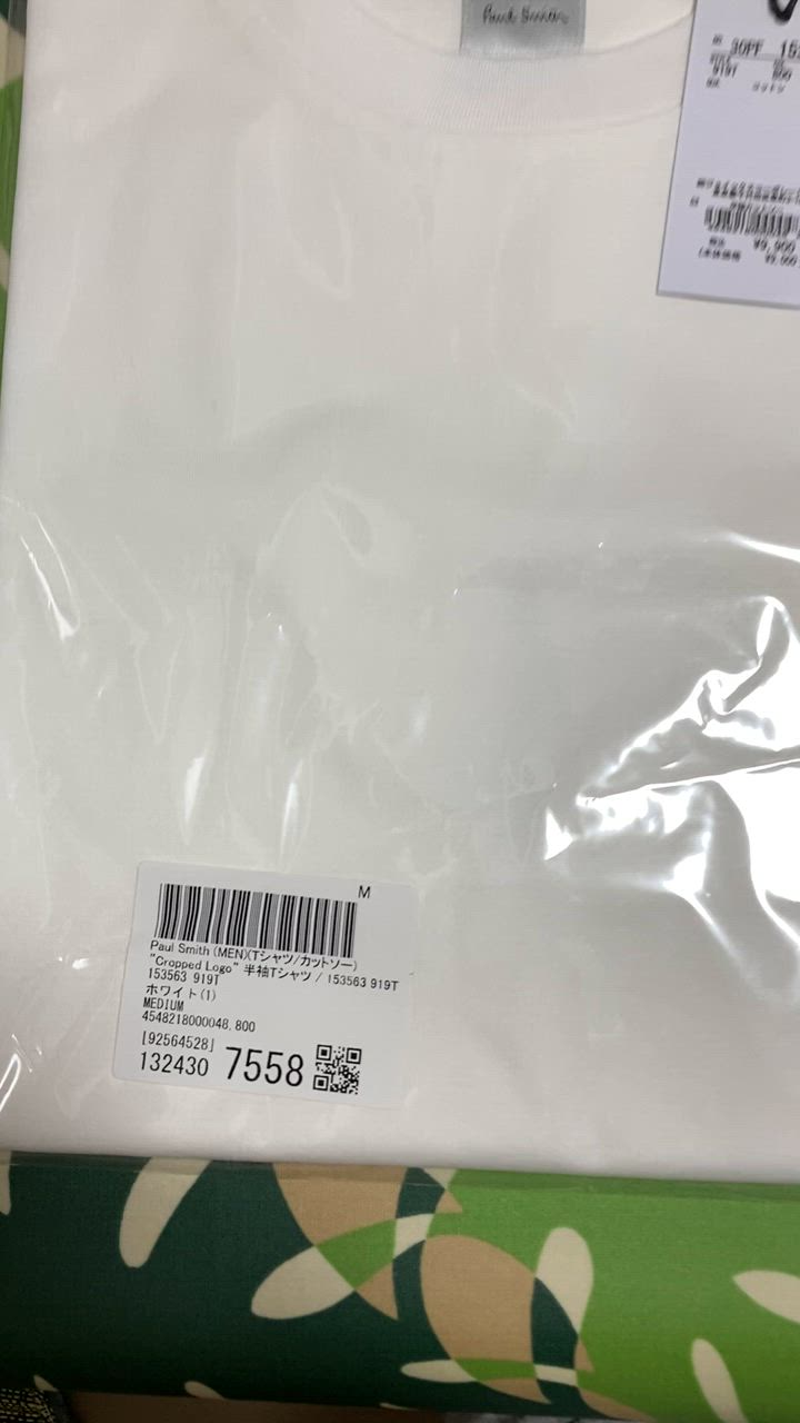 Paul Smith tシャツ Cropped Logo” 半袖Tシャツ / 153563 919T