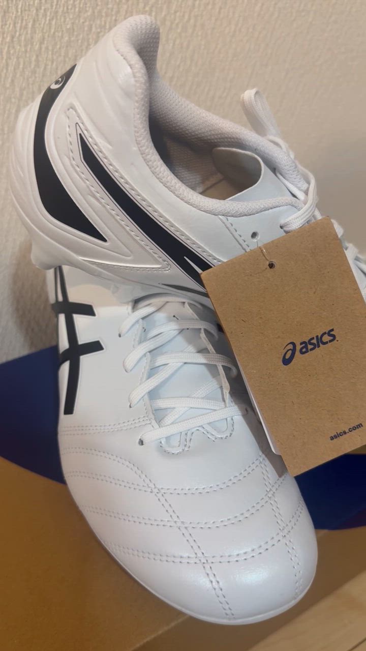TOP FLEX HAD007 サッカーシューズ ホワイト アシックス/asics】DS LIGHT CLUB TF ホワイト/ブラック 27cm