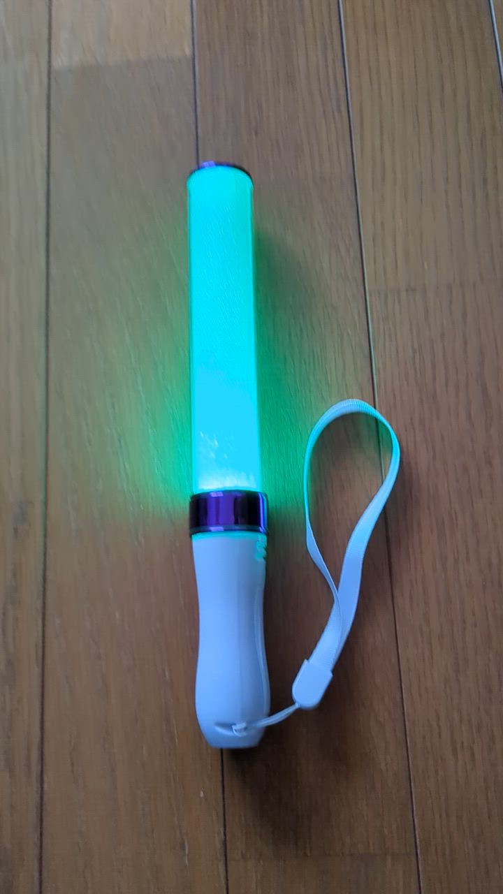 パープル」コンサートライト LED15色カラーチェンジ「1本」ペン