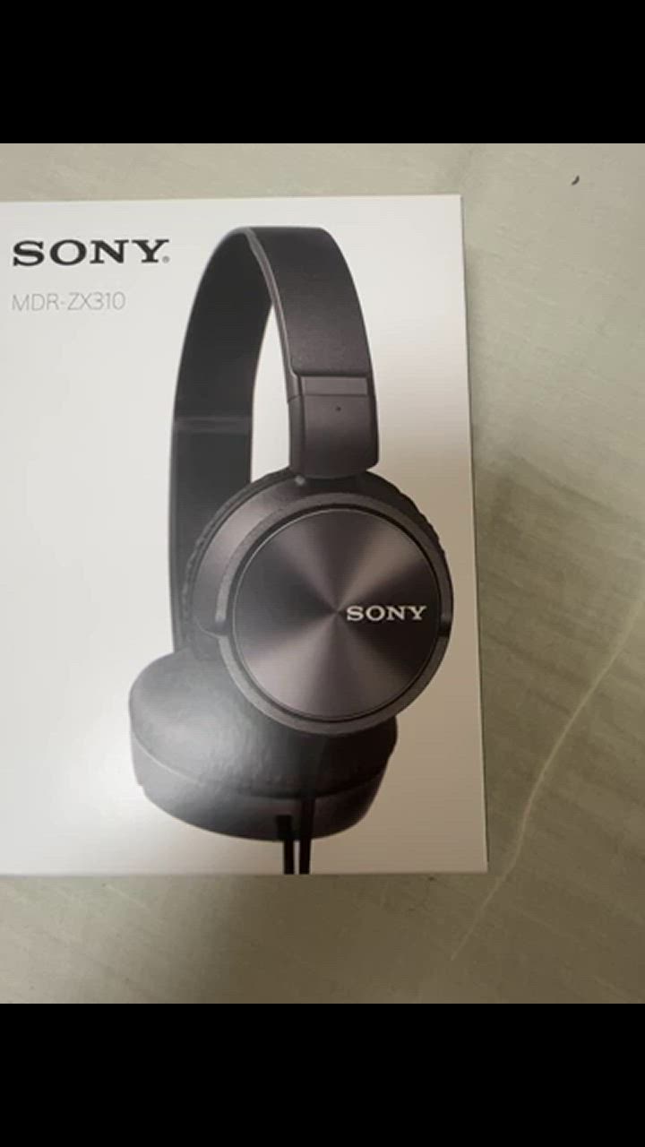 SONY ソニー MDR-ZX310-B ブラック ダイナミック密閉型