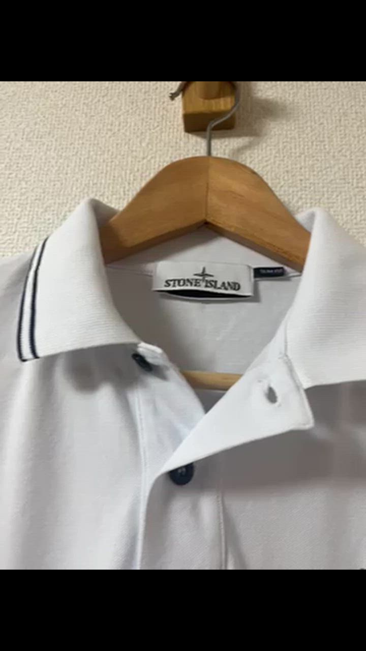 [未使用]20ss STONE  ストーンアイランド 半袖ポロ　M STONE ISLAND ストーンアイランド シャツ メンズ ワークシャツ