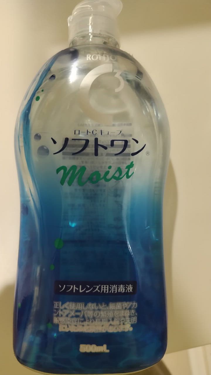 【未開封18本】ロートCキューブ ソフトワンmoist(500ml) ロートCキューブソフトワンモイストa 1本 コンタクト洗浄液
