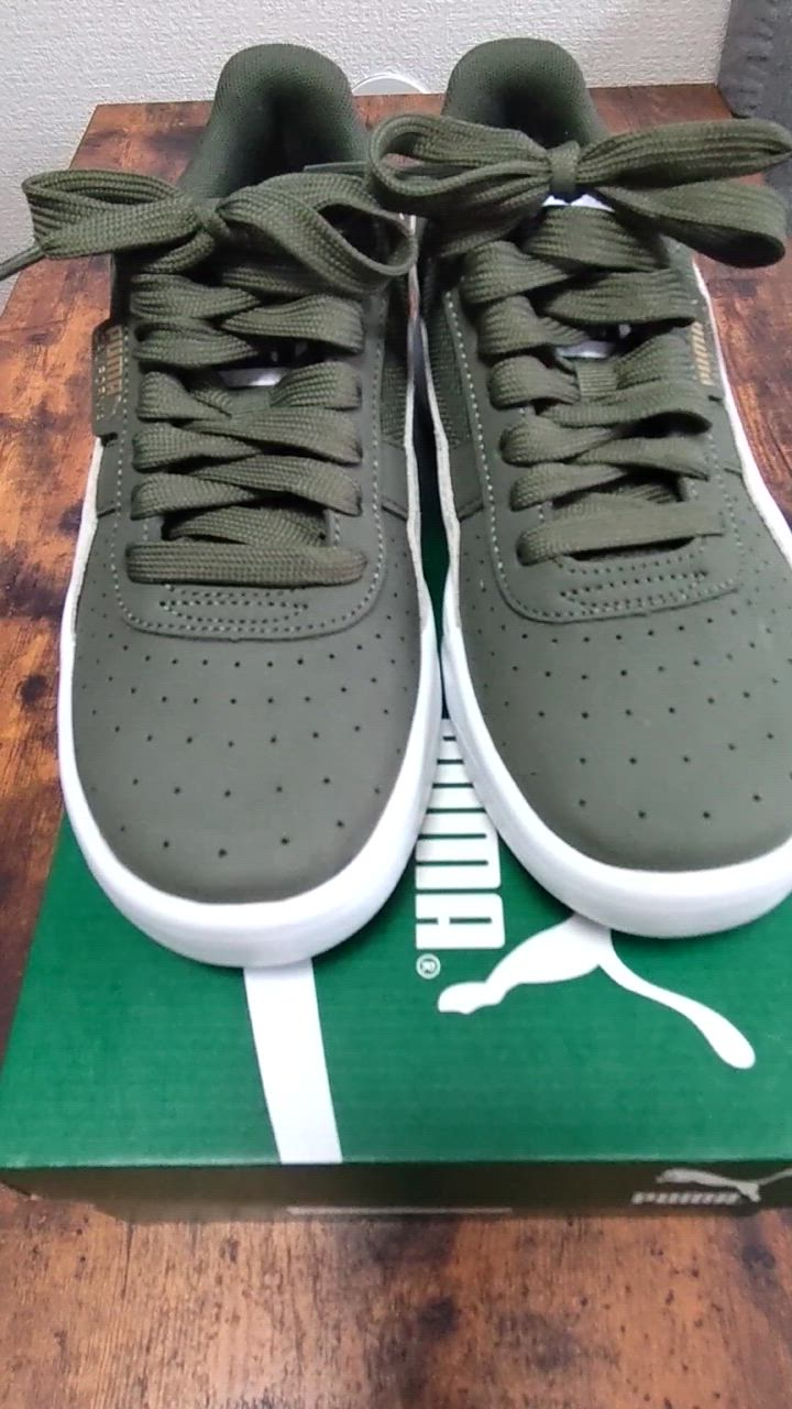 プーマ カルフォルニア　LWT カーキ　27.5cm PUMA CALIFORNIA LWT（プーマ カリフォルニア LWT） （PUMA BLACK-PUMA WHITE）