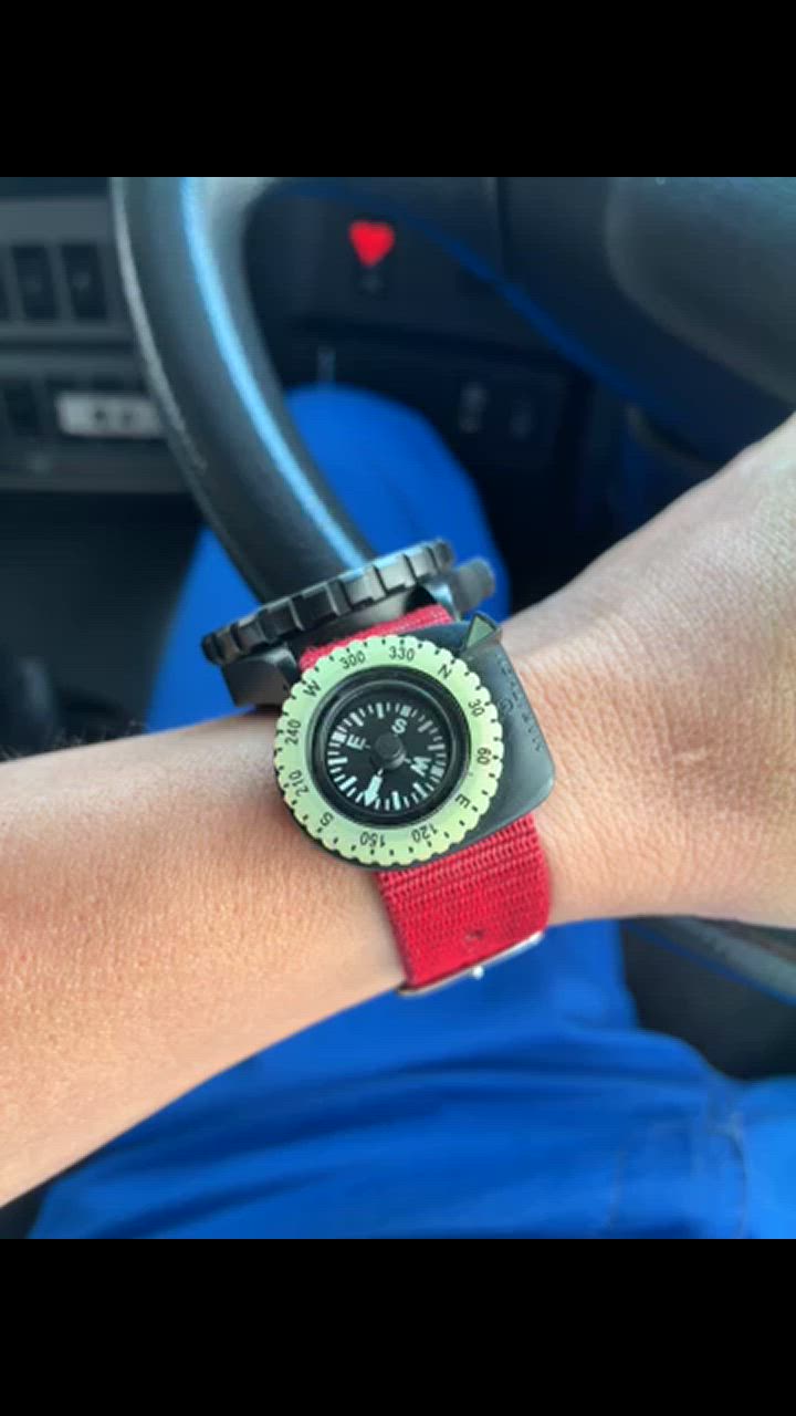 アメリカ軍 ミリタリー品 MARATHON Clip-On Wrist Compass with
