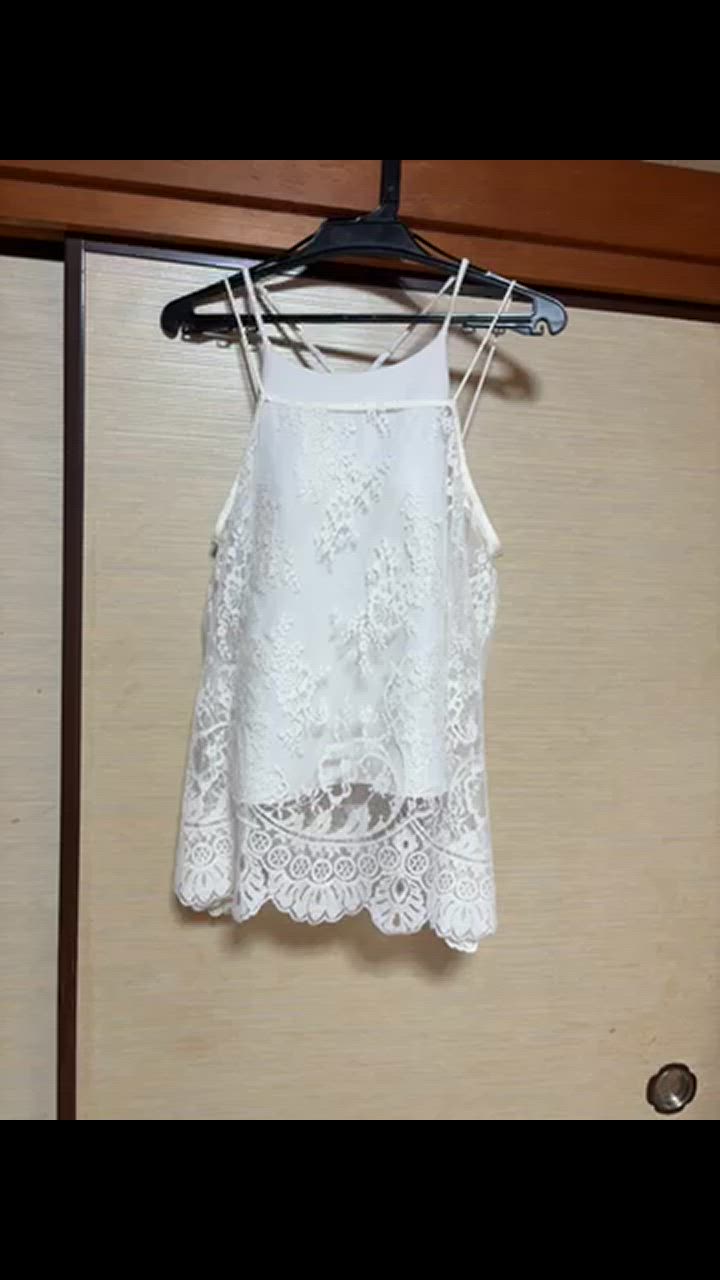 DouDou ブラウス シャツ スカラレースキャミ レディース