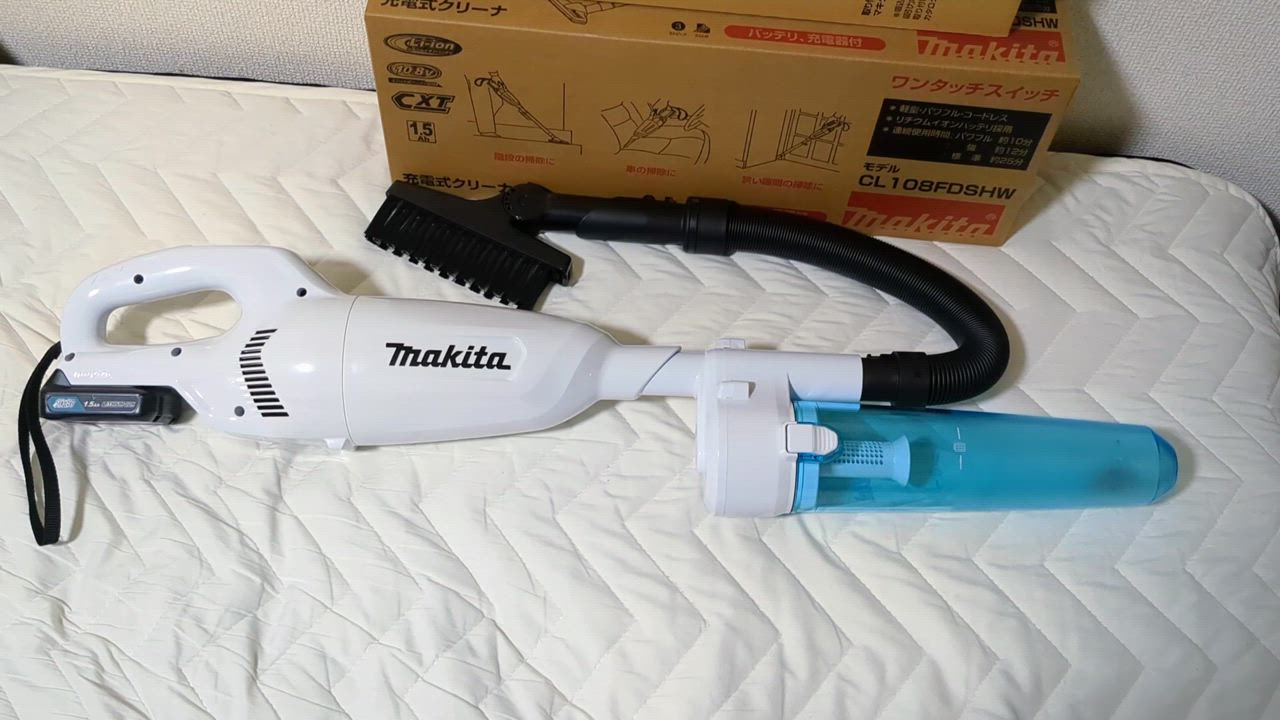 マキタ CL108FDSHW 充電式クリーナー(掃除機)(カプセル式+