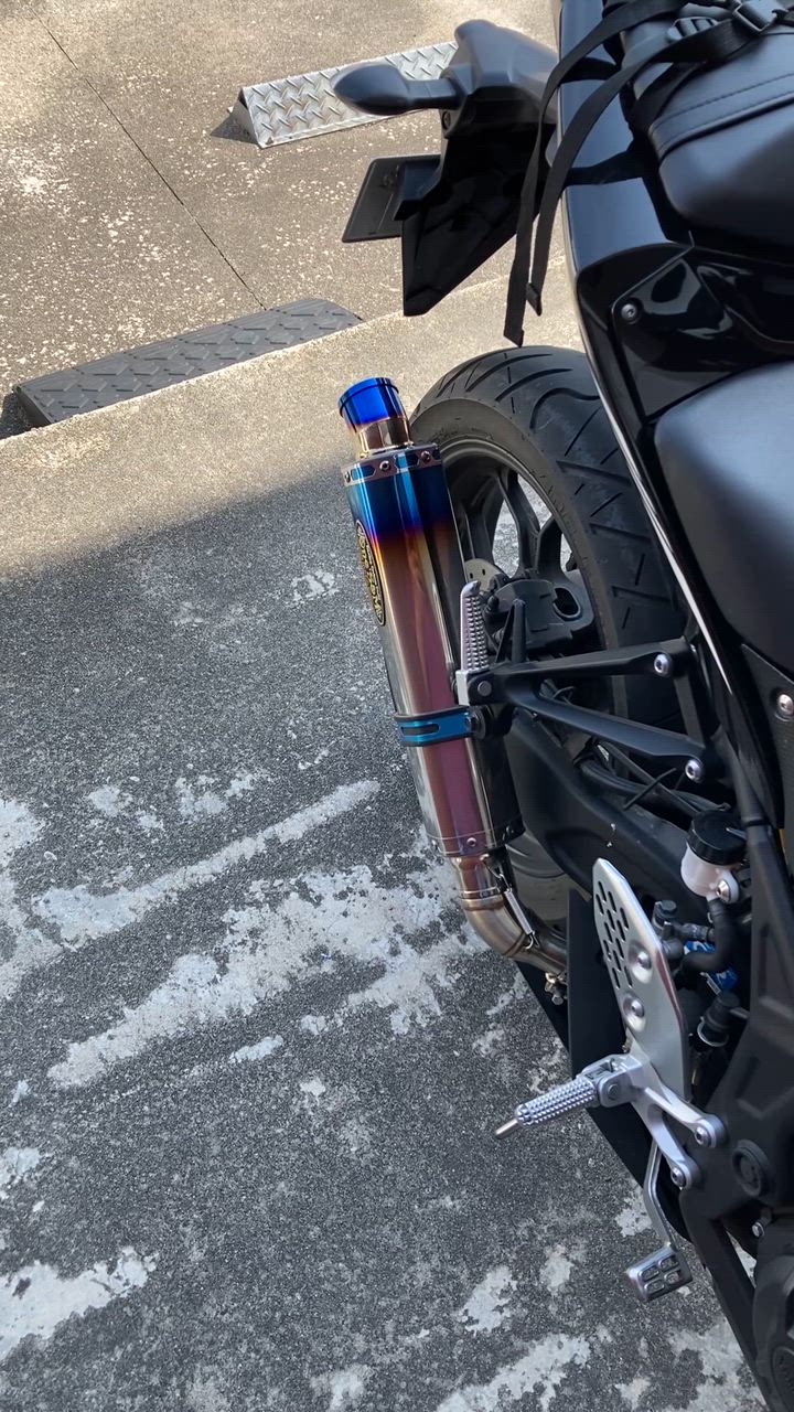 YZF R25 MT25 用 ロングデルタサイレンサー スリップオンマフラー YZF R25 MT25 用 ロングデルタサイレンサー スリップオン