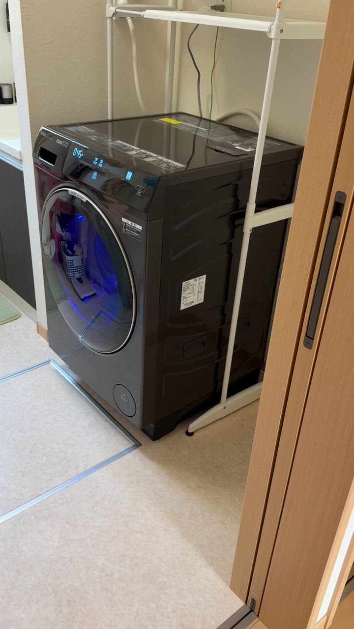 045★2021年製★アクア　ドラム式洗濯機　12KG 熱乾燥 AQW-DX12P-L | 容量：洗濯・脱水 12kg / 乾燥 6kg / 水量約59L