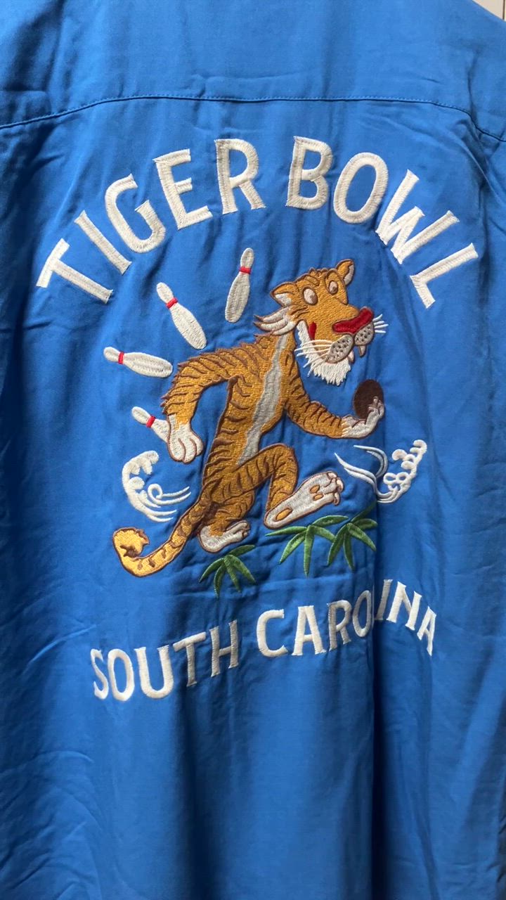 HOUSTON シャツ 「HOUSTON ヒューストン」TIGER BOWL EMB