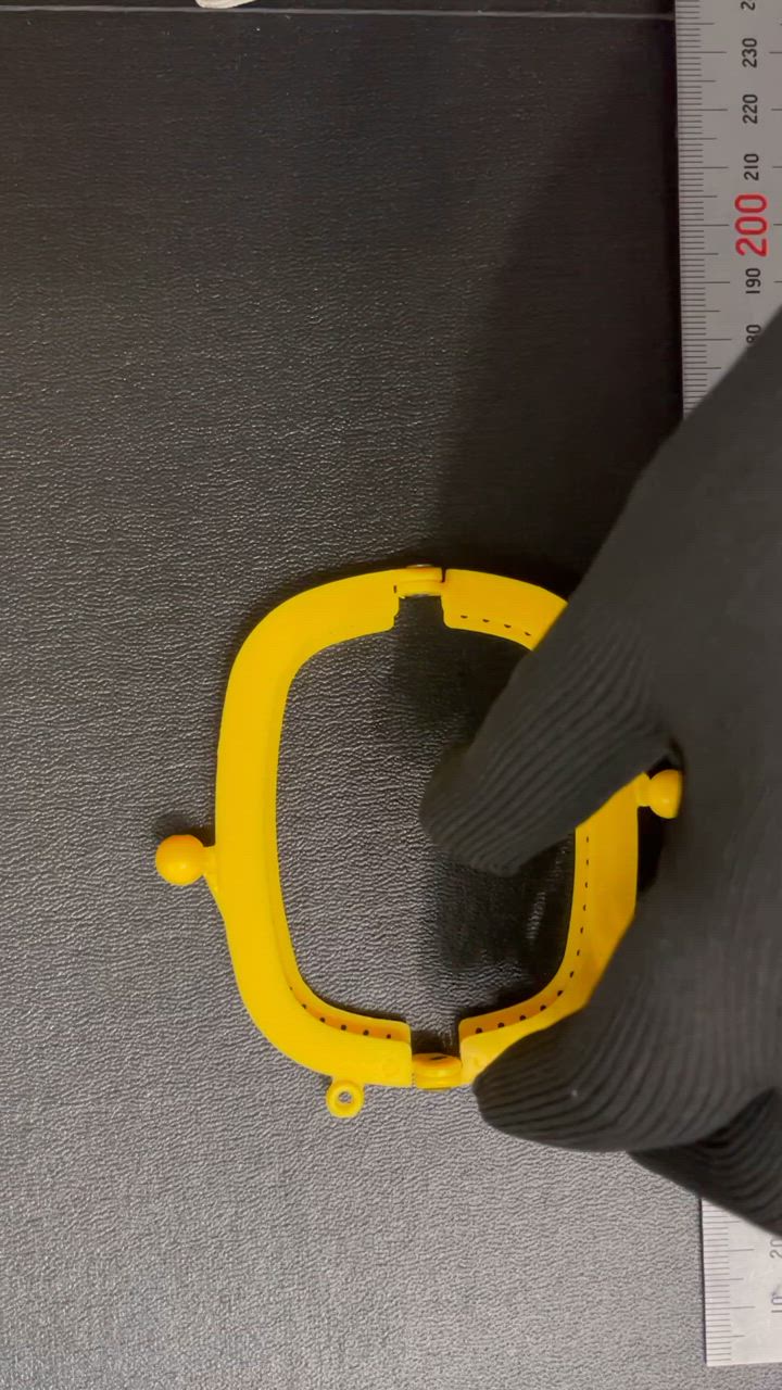 732 がま口 口金 8.5cm プラスチック がまぐち 全10色 くし型