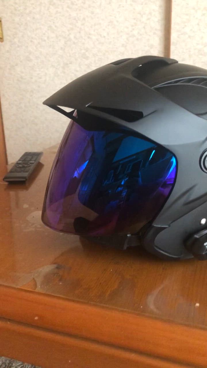 激レア！立花チンガード付きヘルメット⭐︎マットブラック/サイズM マルシン Marushin バイク ヘルメット ジェット バイザー付き M