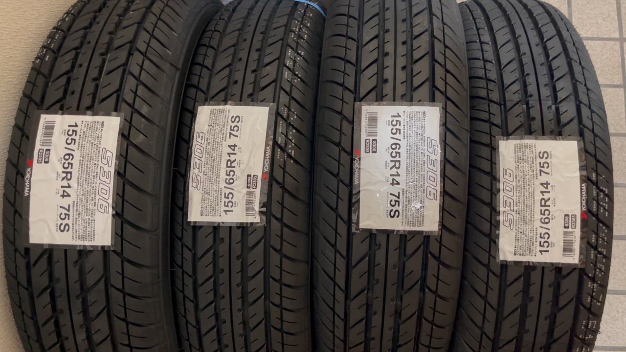 ヨコハマタイヤ 4本セット 155/65R14 75S S306 軽自動車用