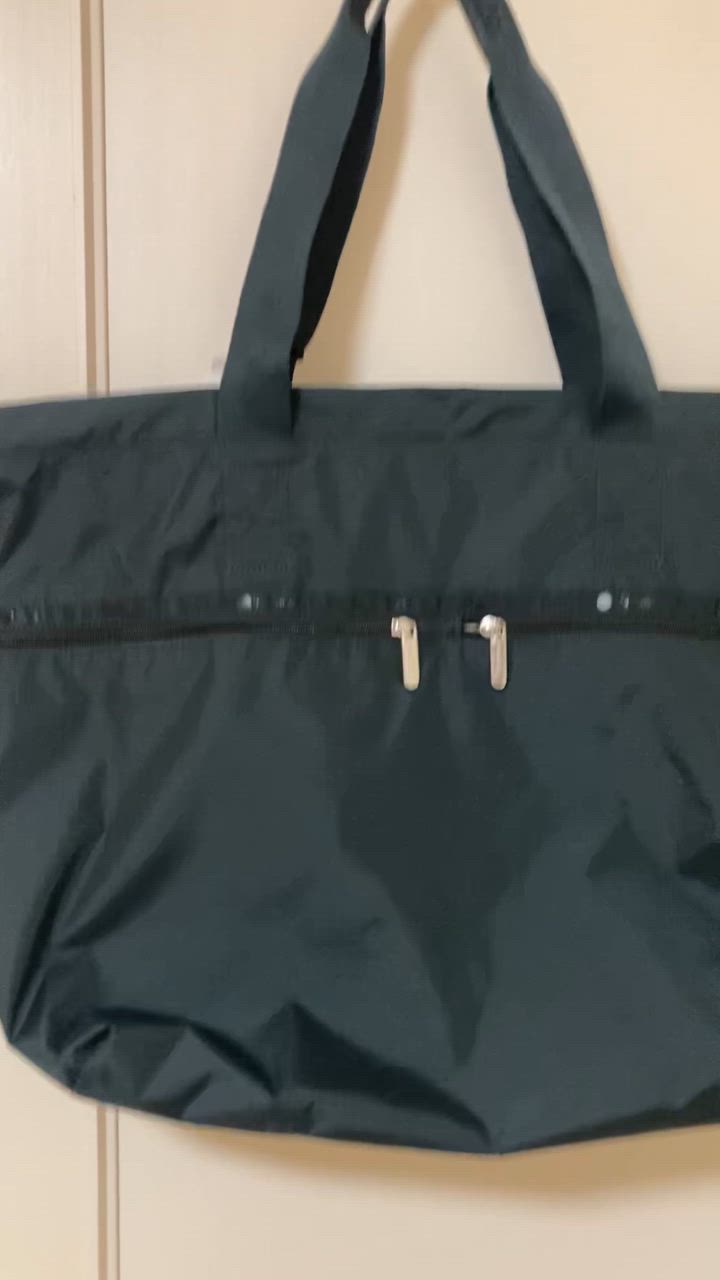 ■LeSportsac■CARLIN ZIP TOP TOTE BAGミッドナイトグリーン CARLIN ZIP TOP TOTE BAGミッドナイトグリーン（トートバッグ