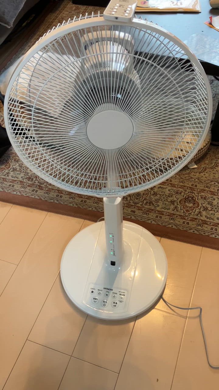 日立（HITACHI） リビング扇　うちわ風 HEF-AL300G リモコン付き 日立 HITACHI HEF-AL300G ACリビング扇風機「うちわ風