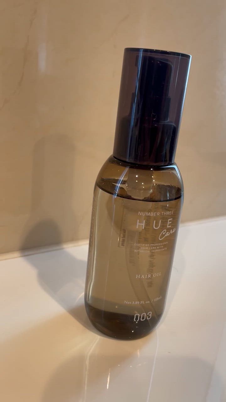HUE ○ 3本セット ナンバースリー ヒュウケア ヘアオイル 115ml