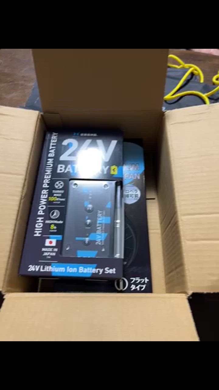 風神空調服3点セット　バッテリー/ファン新品　 空調服　中古(試し着程度) 空調風神服 2025年 新作 24V ファン バッテリー セット RD9590PJ