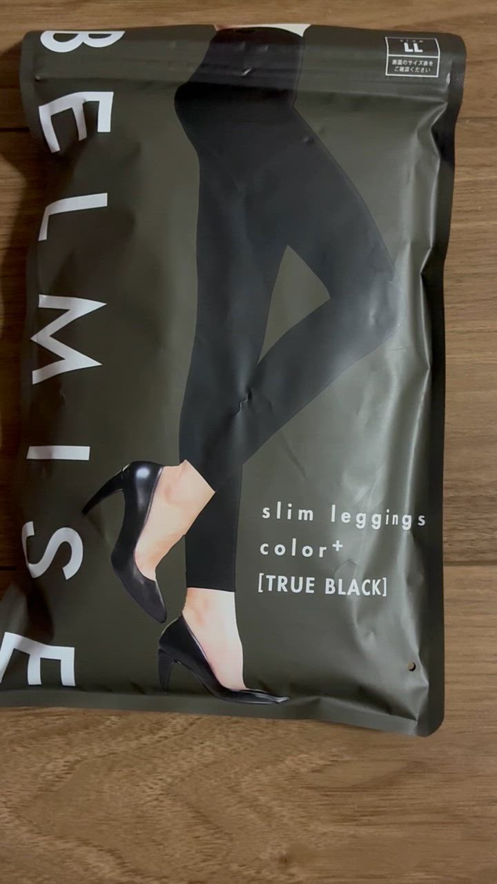 BELMISE   ベルミス　スリムレギンス　トゥルーブラック　LL 2点 BELMISE ベルミス スリムレギンス カラープラス トゥルーブラック