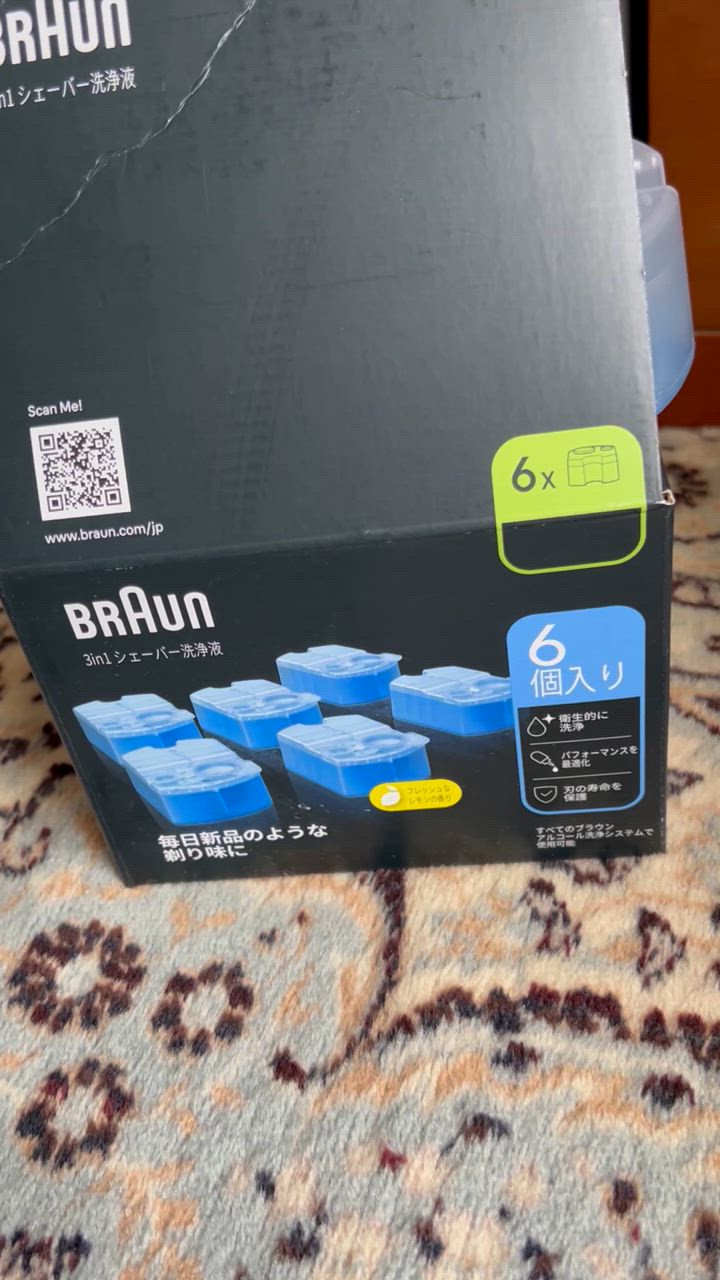 BRAUN ブラウン 電気シェーバー用 洗浄液 6個 21412 コストコ