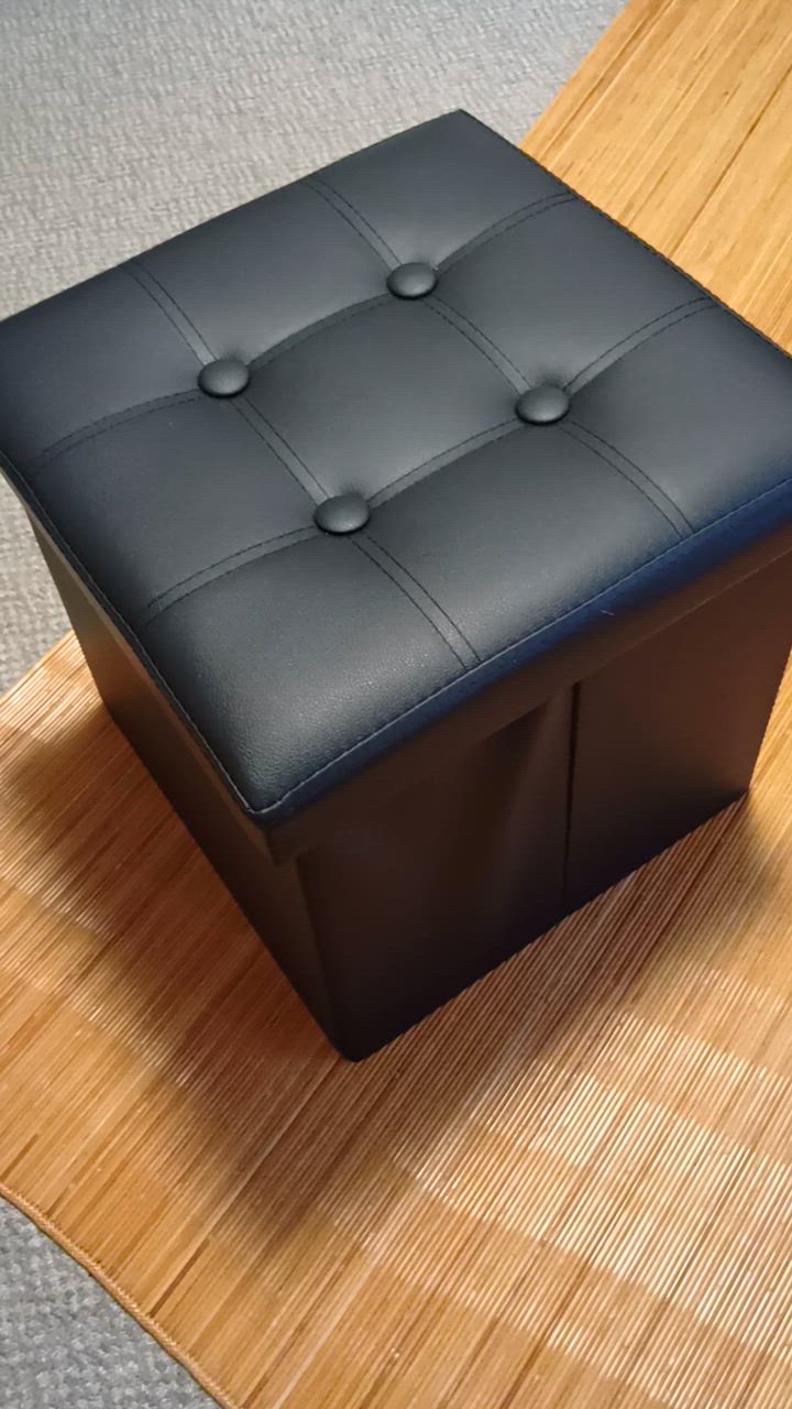 ダークブラウン レザー オットマン 正方形 ダークブラウン レザー オットマン 正方形 ダークブラウン