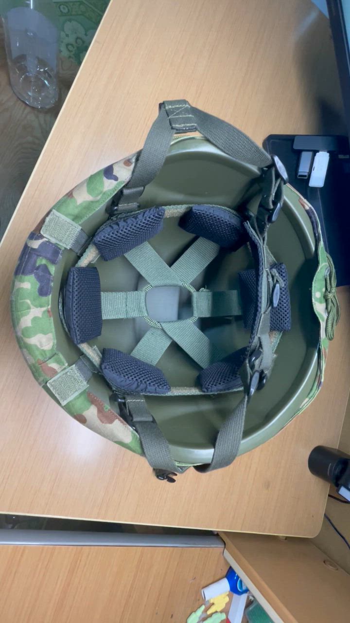RIKU クッション 海軍 KAITO鉄帽クッション(陸上自衛隊/迷彩/装備品/小物/ヘルメット